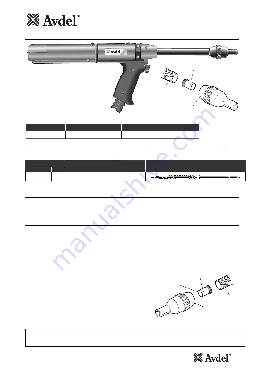 Avdel 7536 Original Instruction Download Page 2