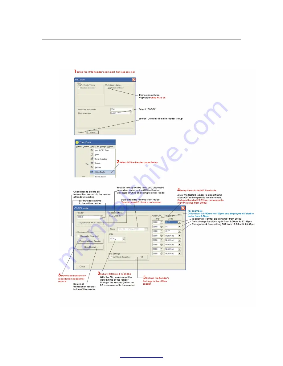 Avea Time Clock V1.2 Скачать руководство пользователя страница 15