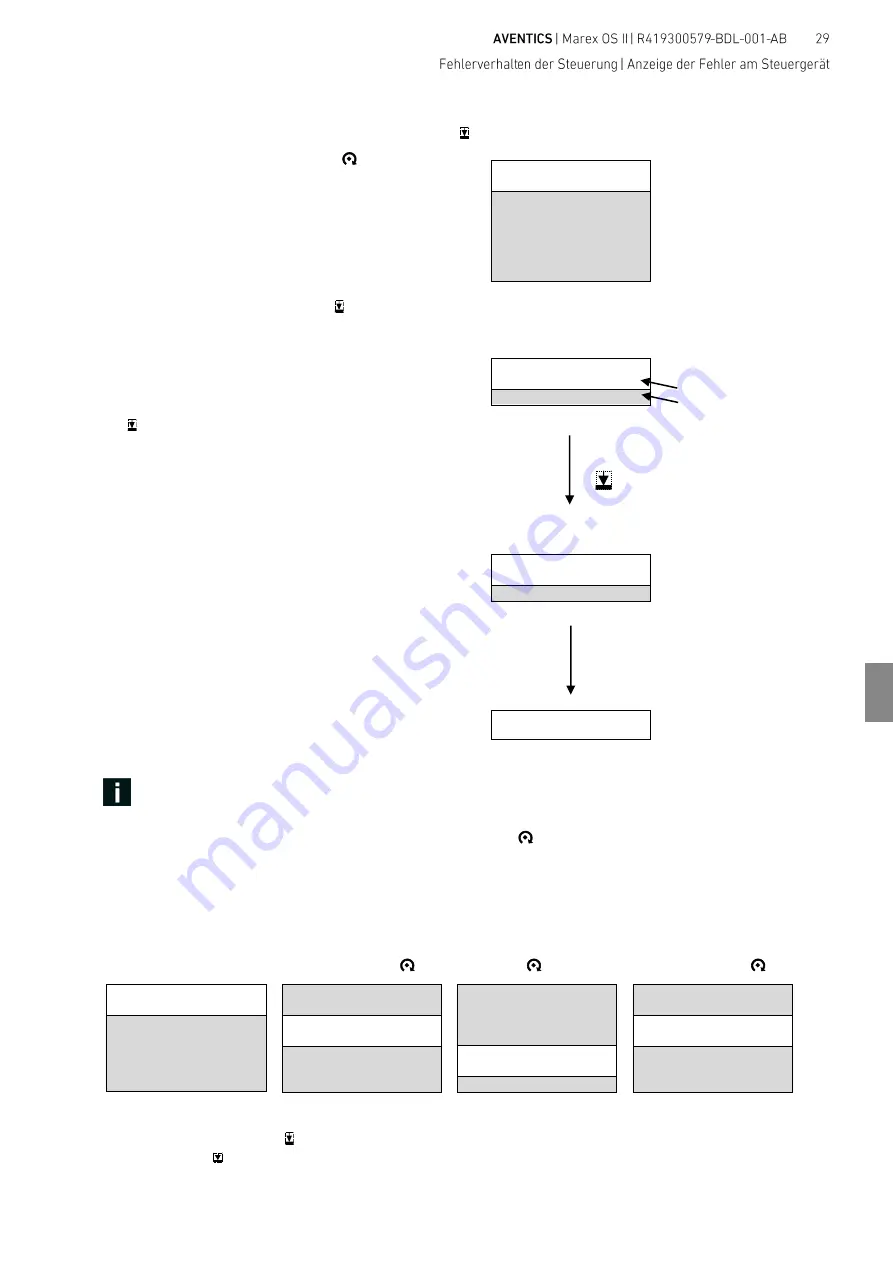 Aventics MAREX OS II Operating Manual Download Page 29