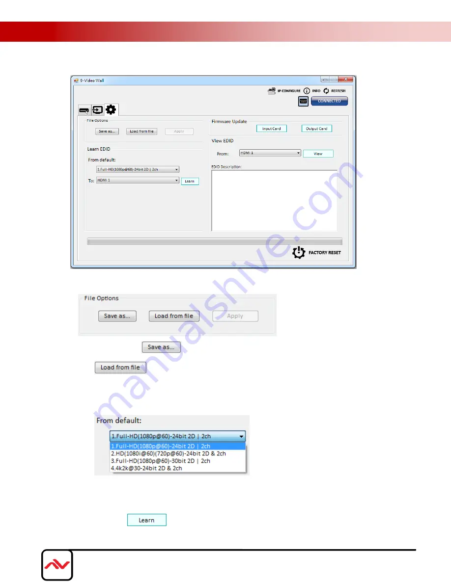 Avenview DVI-PROWALL-9X Скачать руководство пользователя страница 18