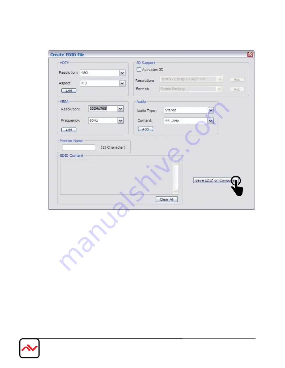 Avenview HDM3D-C6SW-R User Manual Download Page 16