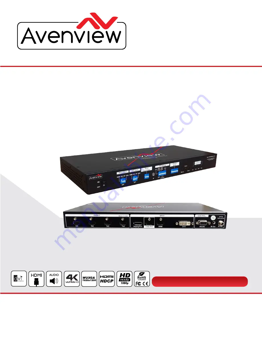 Avenview MLT-PROWALL-4K Скачать руководство пользователя страница 1