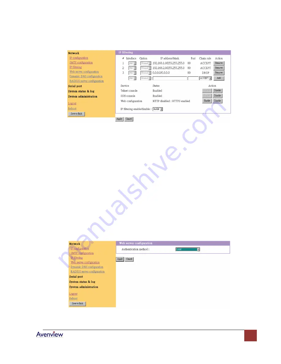 Avenview RTERM Series User Manual Download Page 48