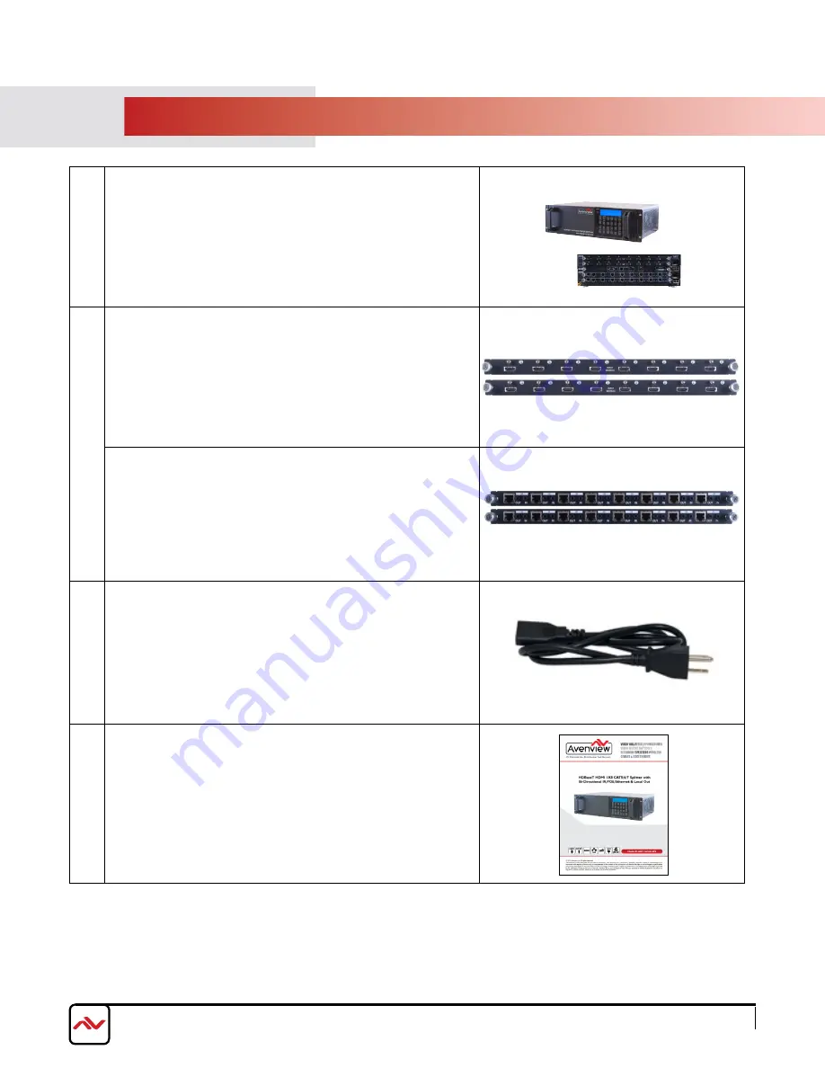 Avenview SW-HBT-C6POE-16X16E Manual Download Page 7