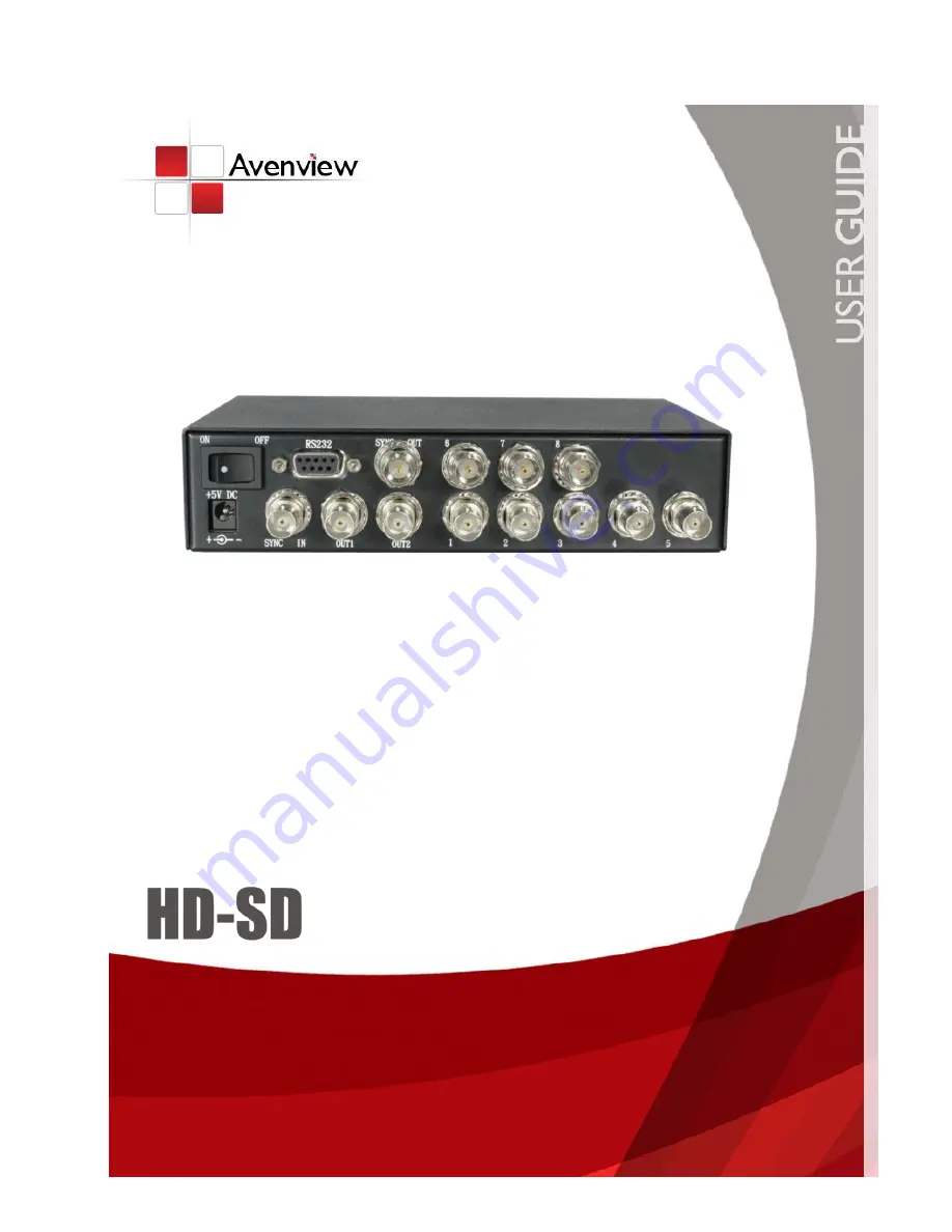 Avenview SW-HDSDI-8X1 User Manual Download Page 1