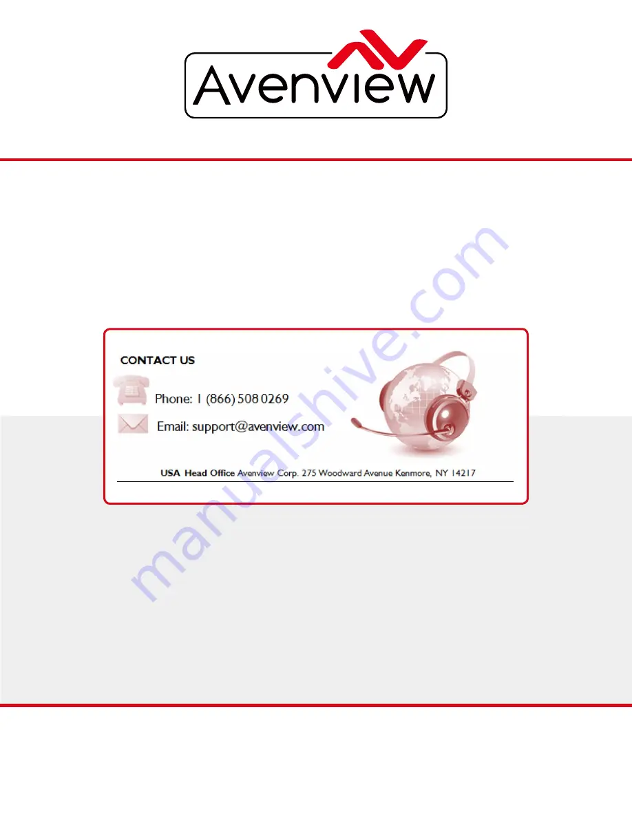 Avenview W-HDM3D5G-50M Instructions Manual Download Page 16