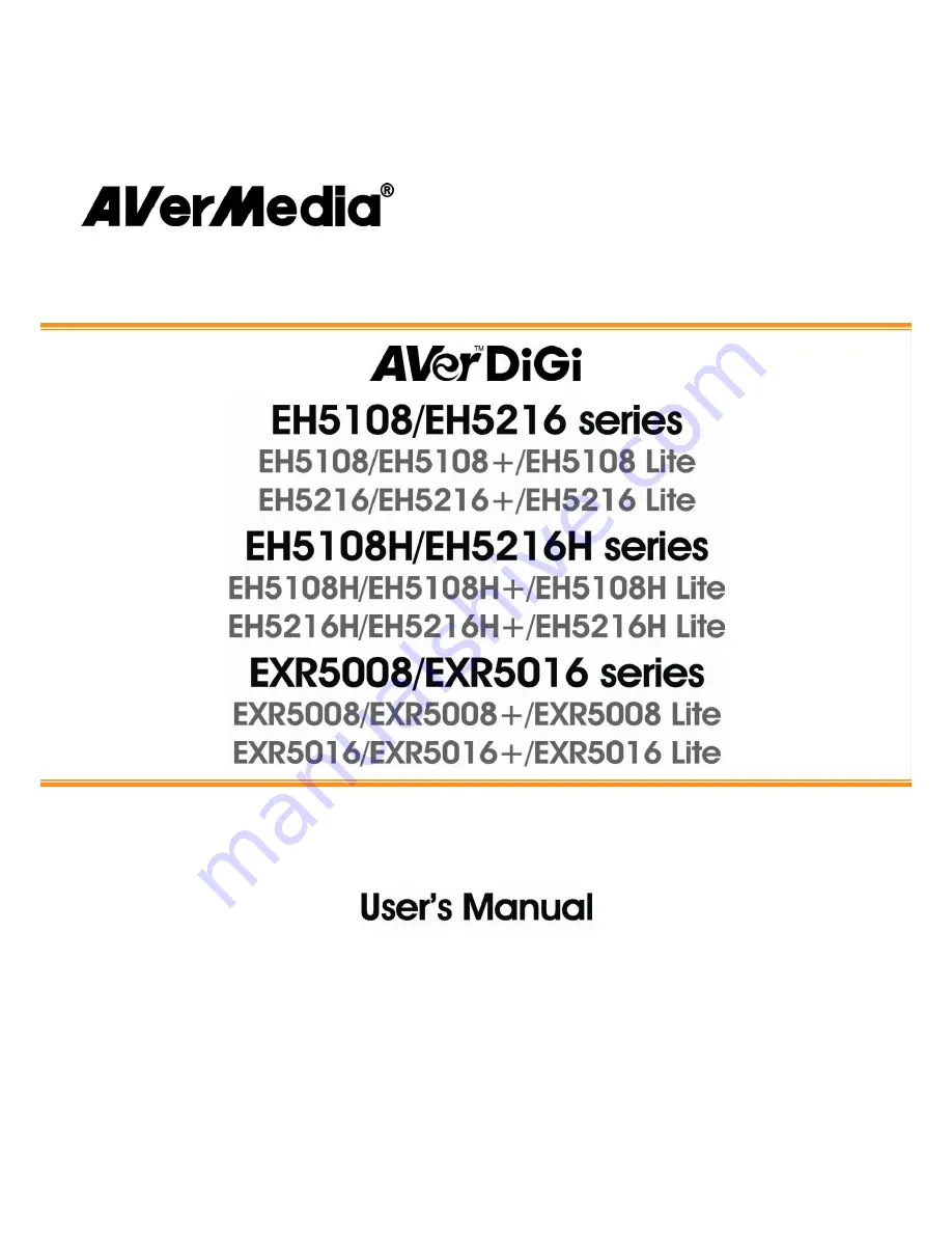 Avermedia AVerDiGi EH5108 User Manual Download Page 1