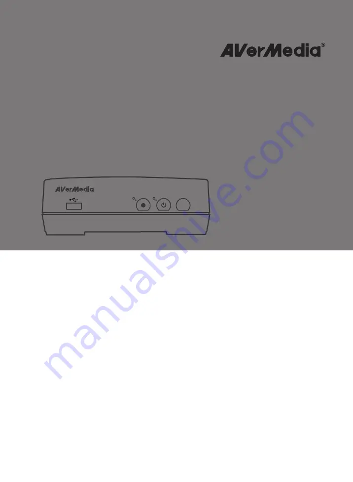 Avermedia C283S User Manual Download Page 1