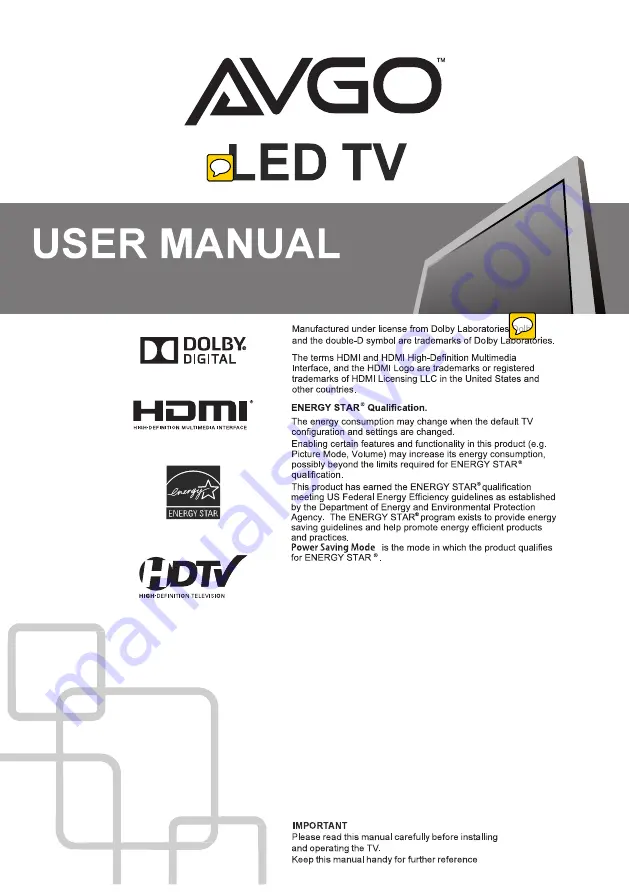 AVGO NN43A User Manual Download Page 1