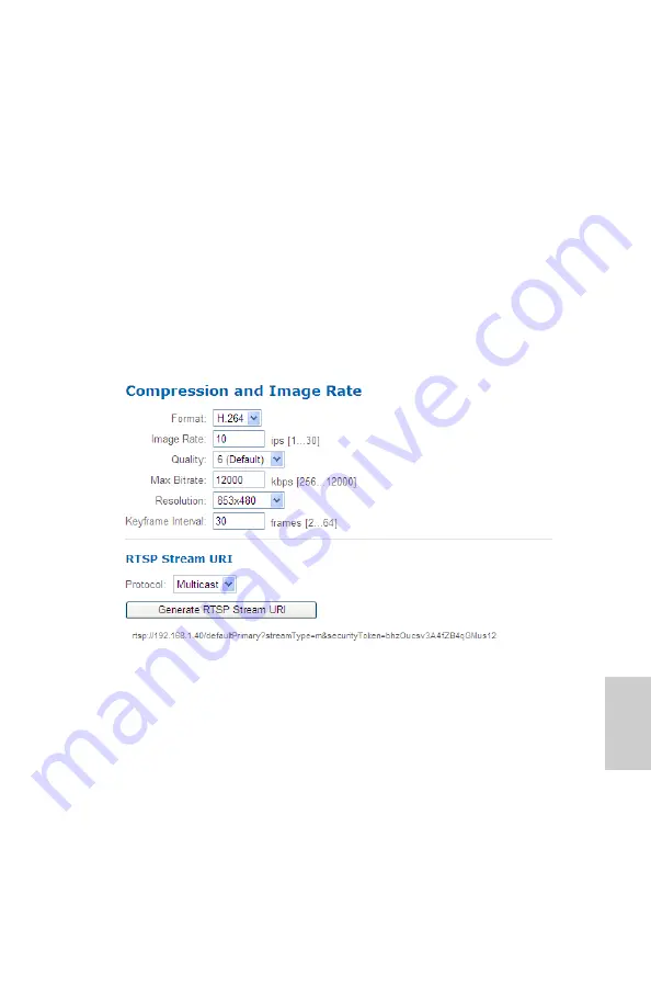 Avigilon H.264 Series User Manual Download Page 105