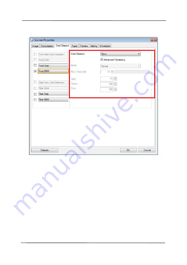 Avision AD345GF User Manual Download Page 71