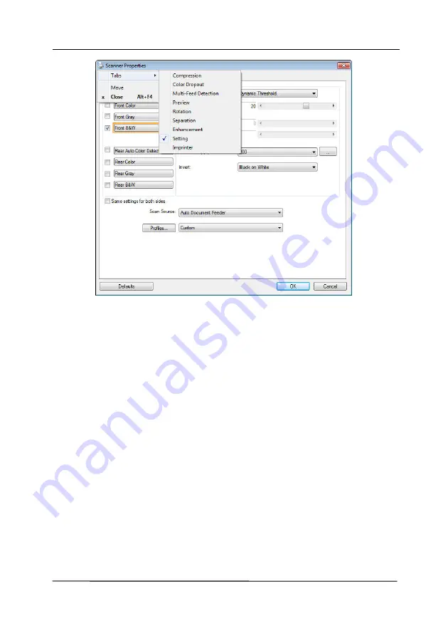 Avision AD8120P User Manual Download Page 44