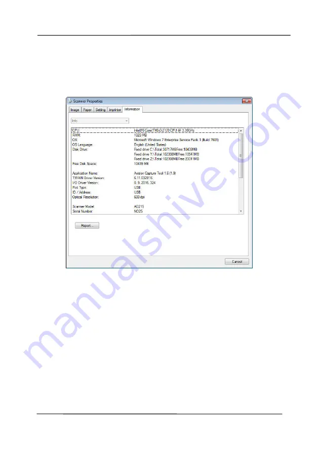 Avision AD8120P User Manual Download Page 119