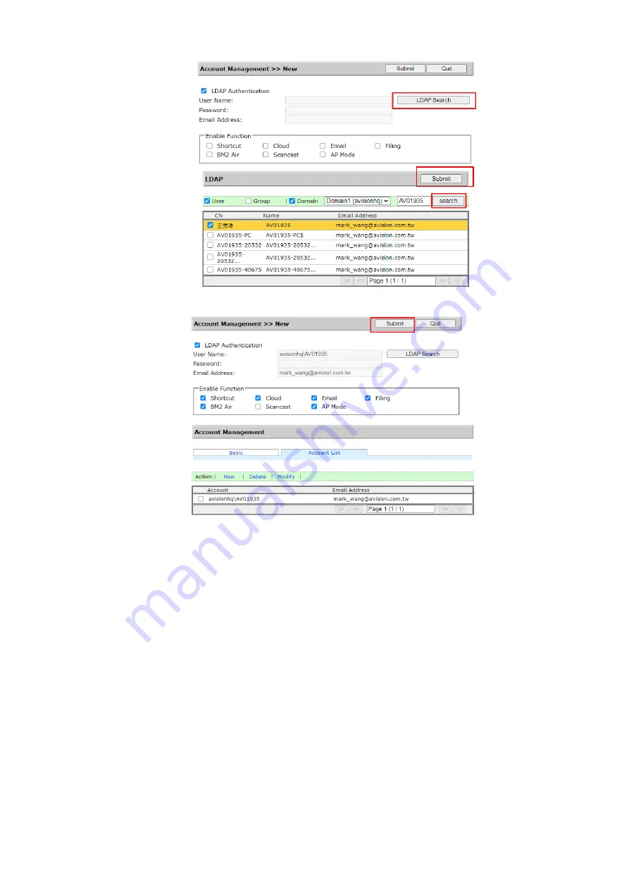 Avision AEG-AN360W User Manual Download Page 57