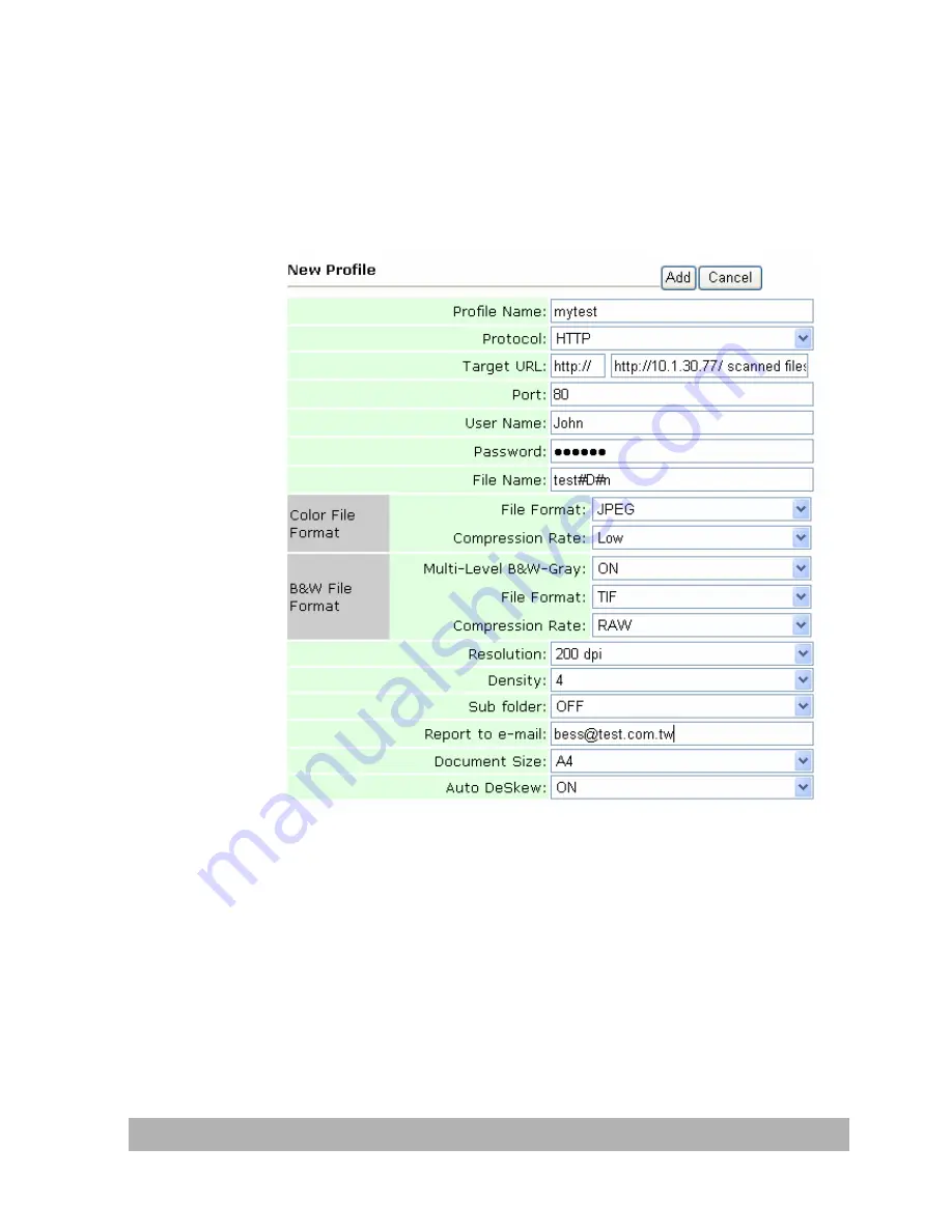 Avision NETDELIVER @V2500 User Manual Download Page 108