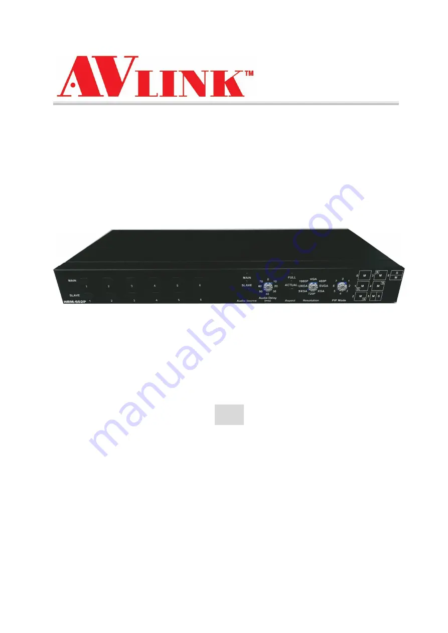 AVLink HRM-602P User Manual Download Page 1