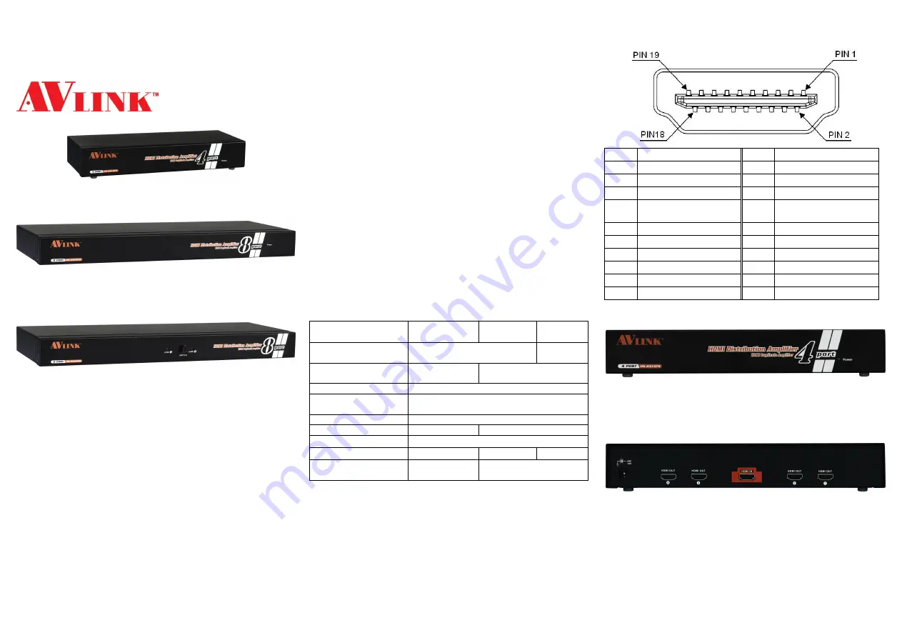 AVLink HS-2414FS User Manual Download Page 1