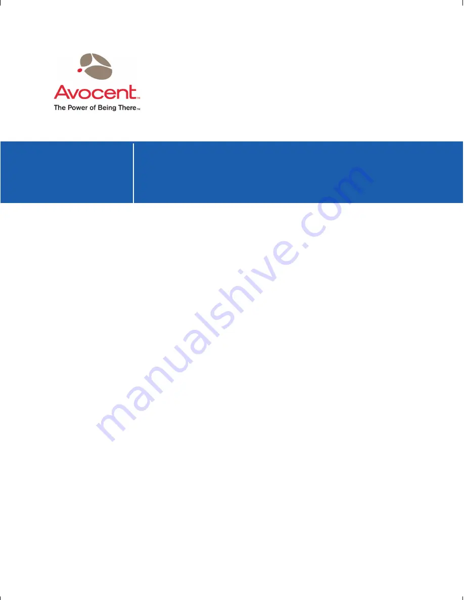 Avocent DSR 2161 Installer/User Manual Download Page 74