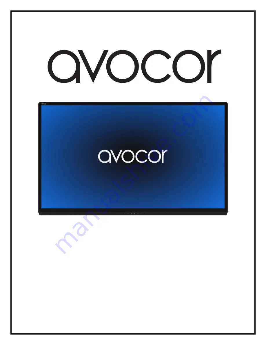 AVOCOR AVG Series Скачать руководство пользователя страница 1