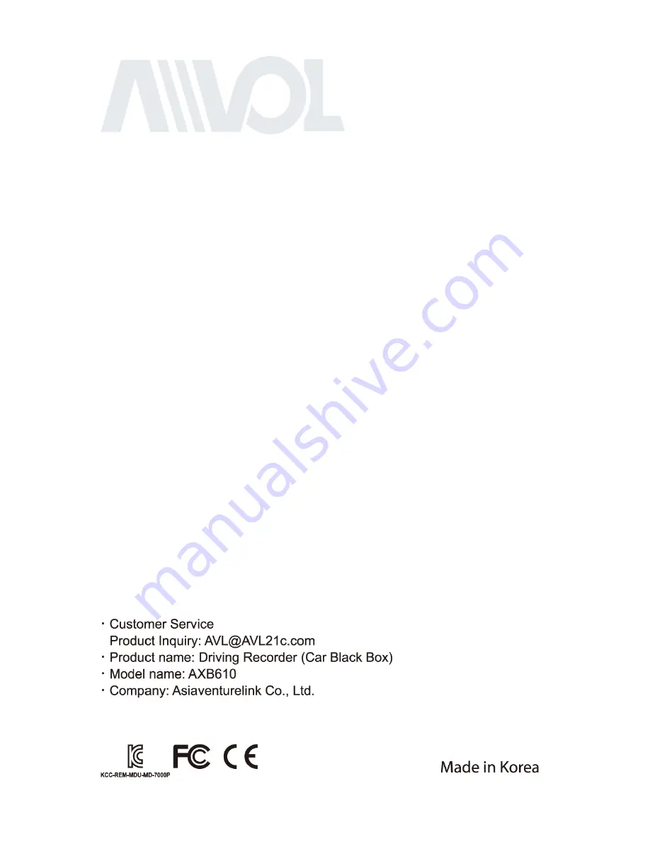 Avol AXB610 User Manual Download Page 50