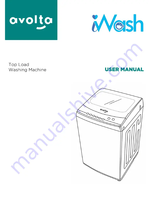 avolta WASH AWM07W User Manual Download Page 1