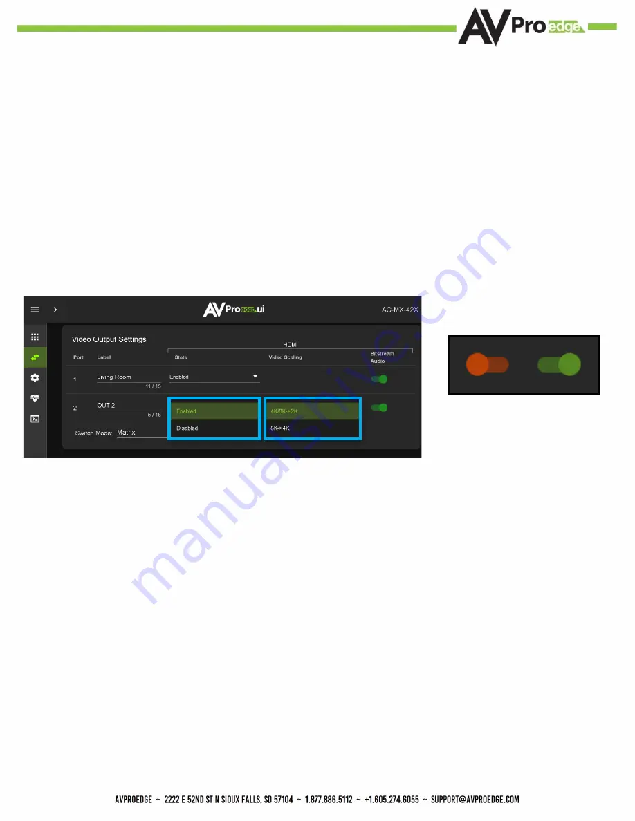 AVProEdge AC-MX-42X User Manual Download Page 12