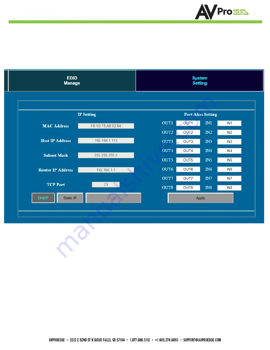 AVProEdge AC-MX88-AUHD-NSFS Скачать руководство пользователя страница 12