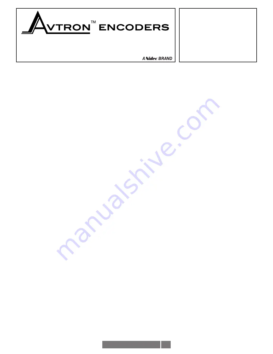 Avtron M6C-4 Instructions Manual Download Page 1