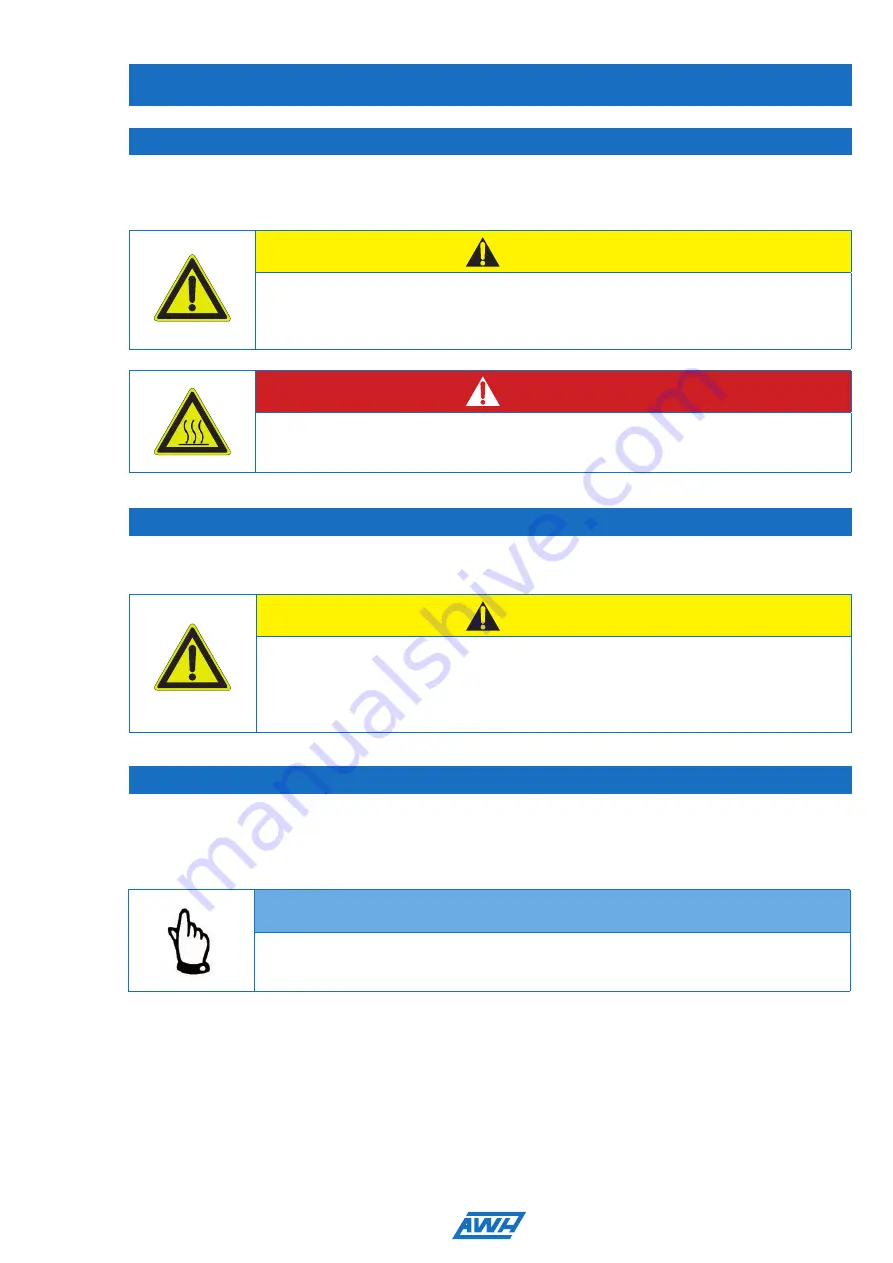 AWH DN25-DN100 / PN 10 Operating Instructions Manual Download Page 13