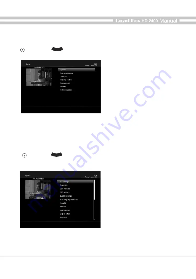 AX Quad Box HD 2400 User Manual Download Page 36