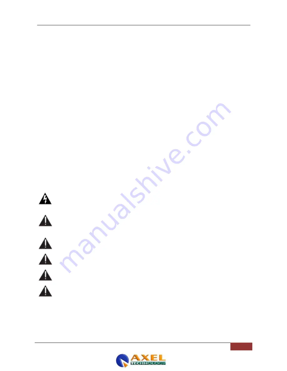 Axel A112010000 Operating Manual Download Page 7