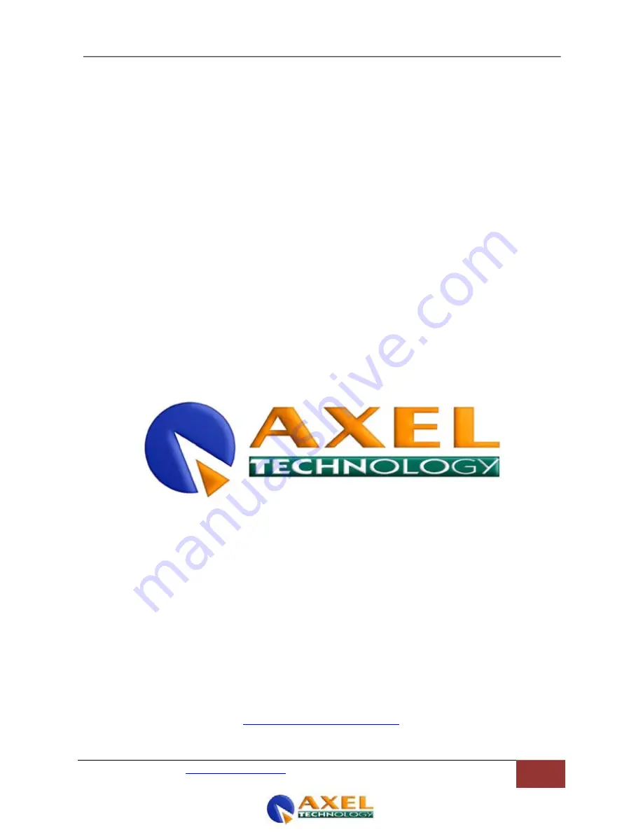 Axel A112010000 Operating Manual Download Page 25