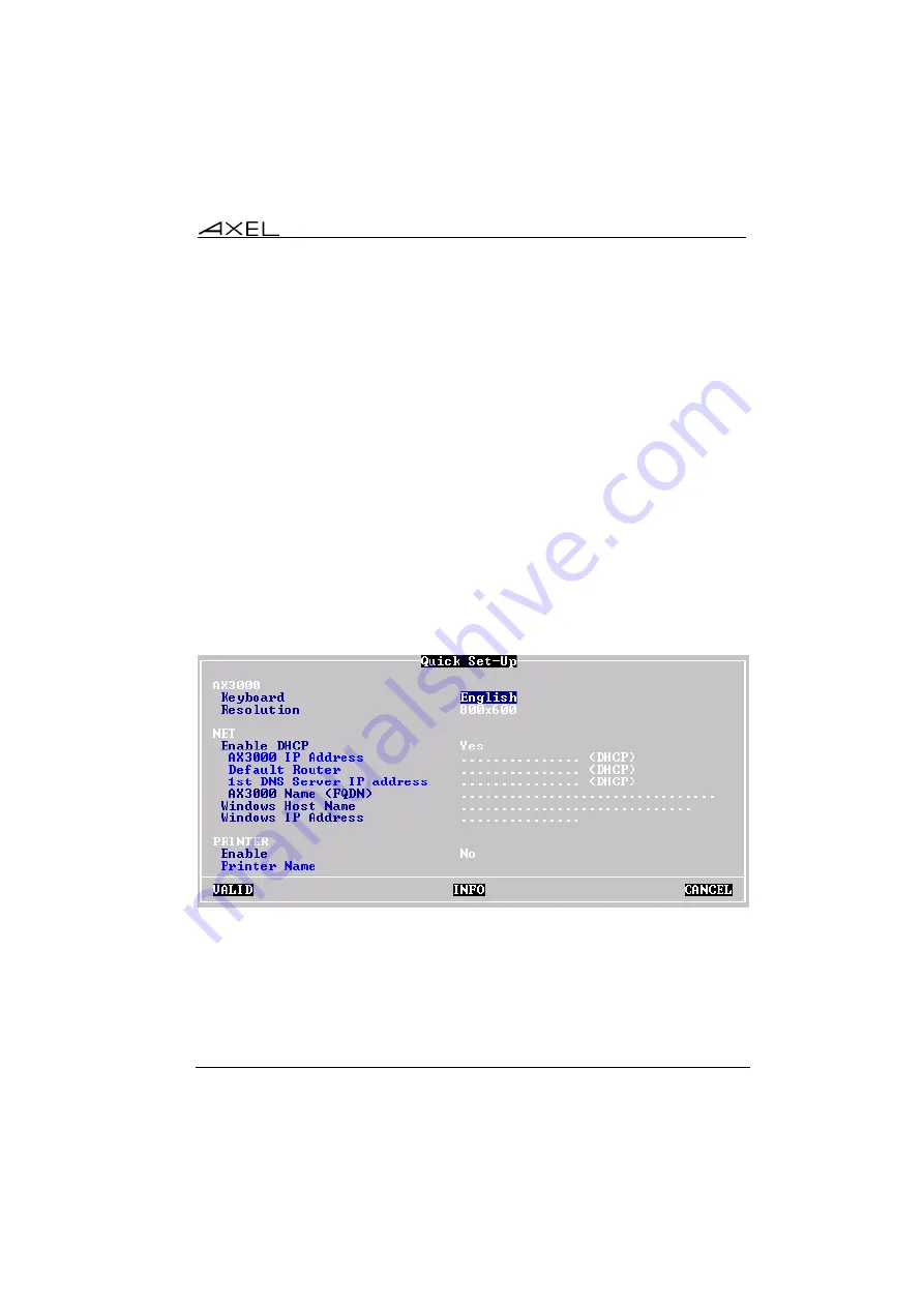 Axel AX3000 60E Installation Manual Download Page 11