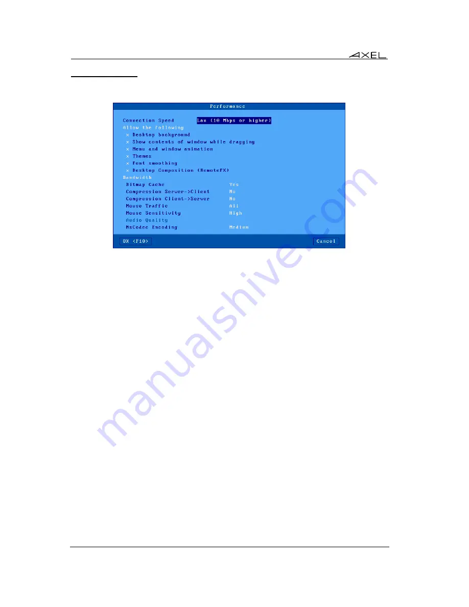 Axel AX3000 80 User Manual Download Page 104