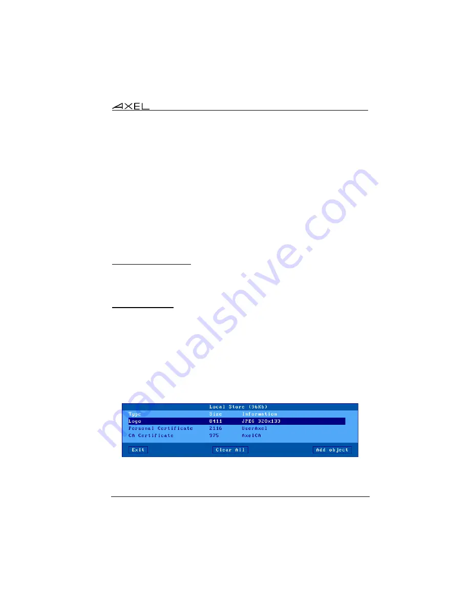 Axel AX3000 80WMS User Manual Download Page 71