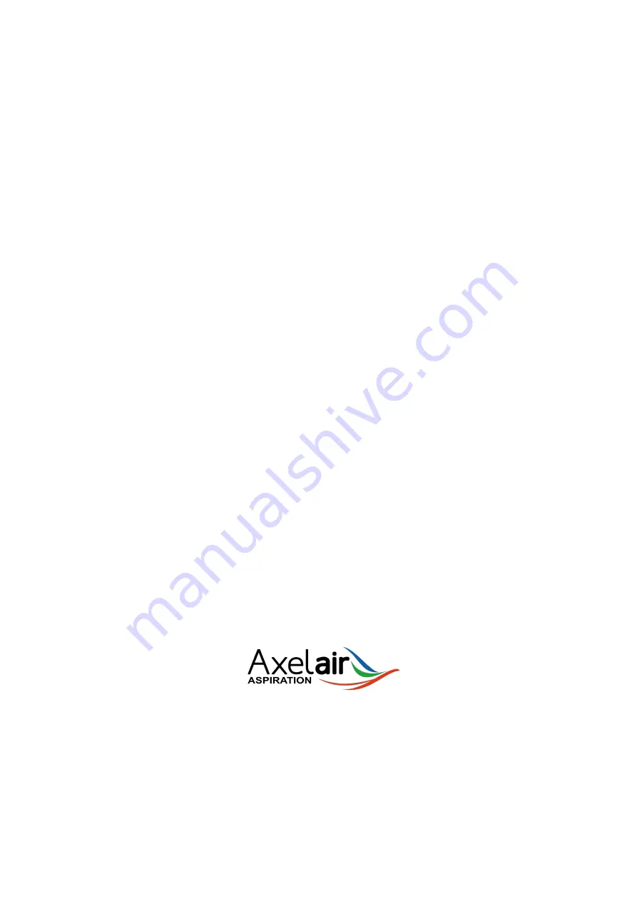 Axelair ACX310 Instruction Manual Download Page 31