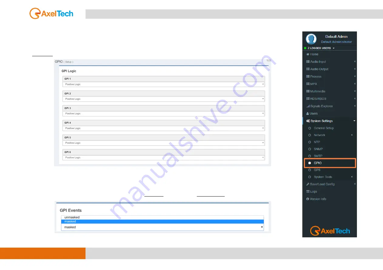 AxelTech Falcon D7 User Manual Download Page 182