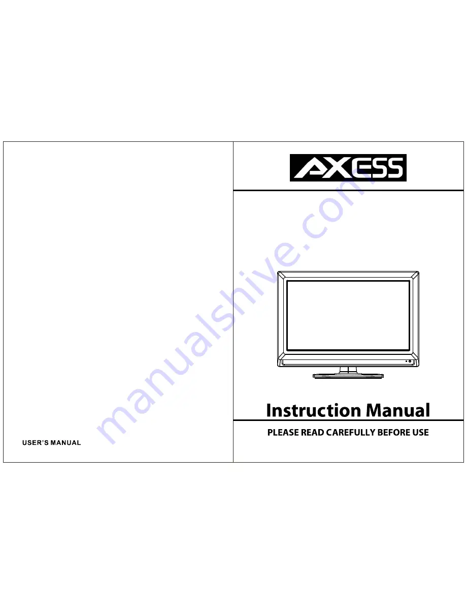 AXESS ELECTRONICS TV1701-15 Скачать руководство пользователя страница 1