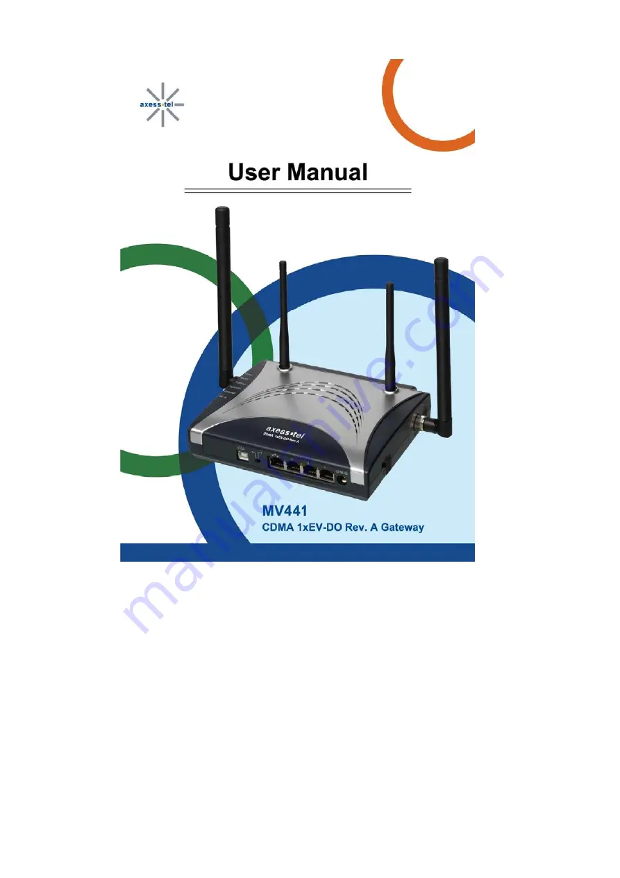 Axess-tel MV441 User Manual Download Page 1