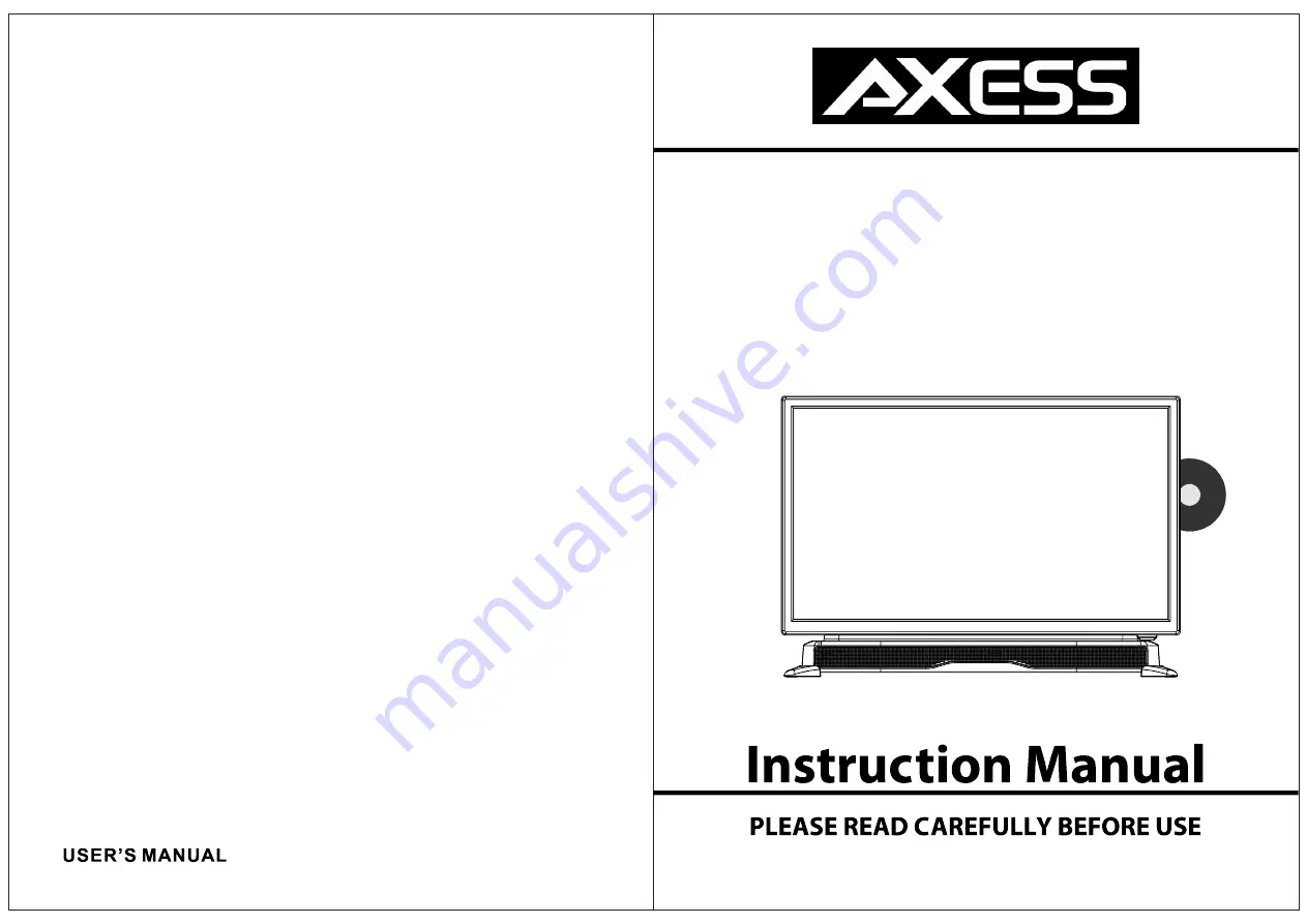 Axess TVD1804-24 Instruction Manual Download Page 1