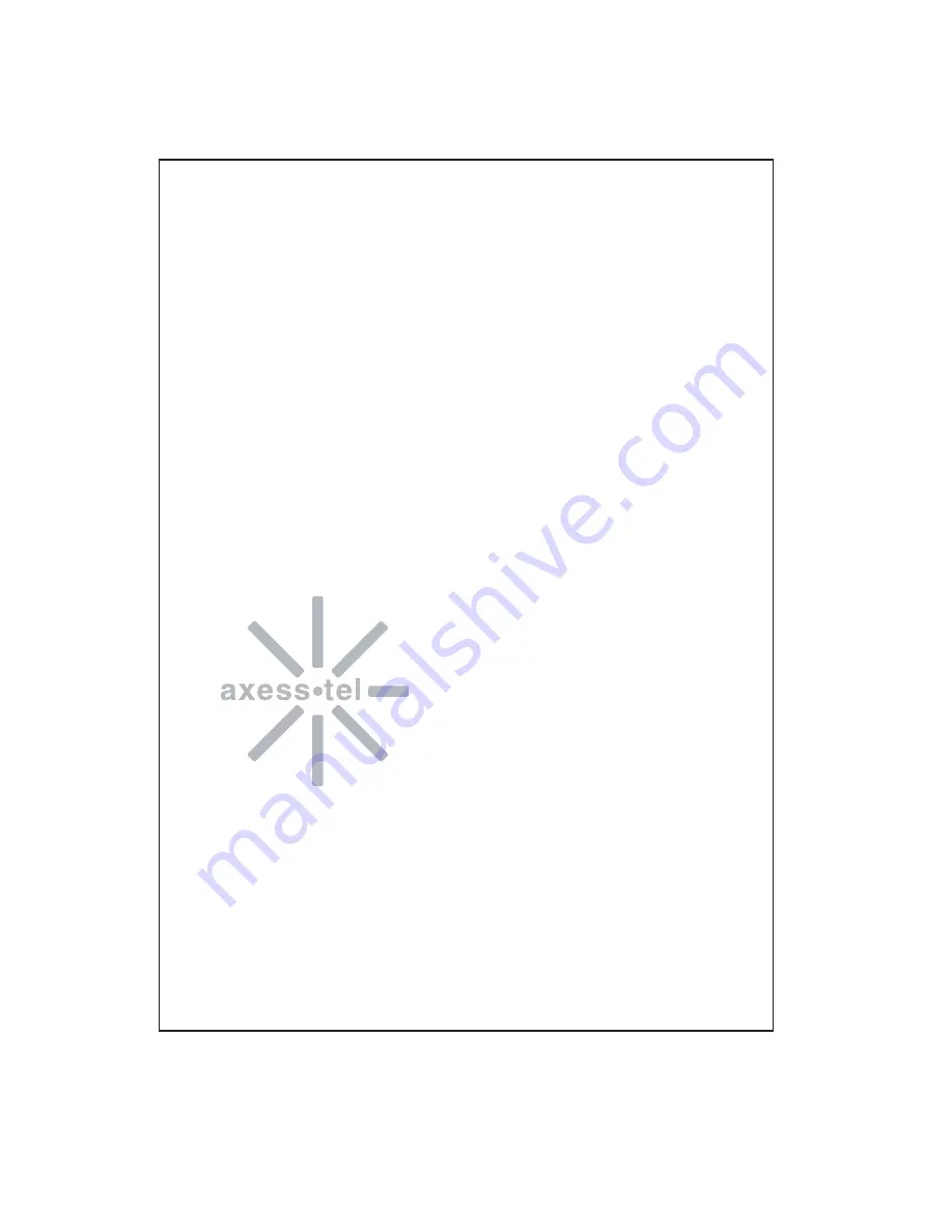 Axesstel AXW-1900R User Manual Download Page 10