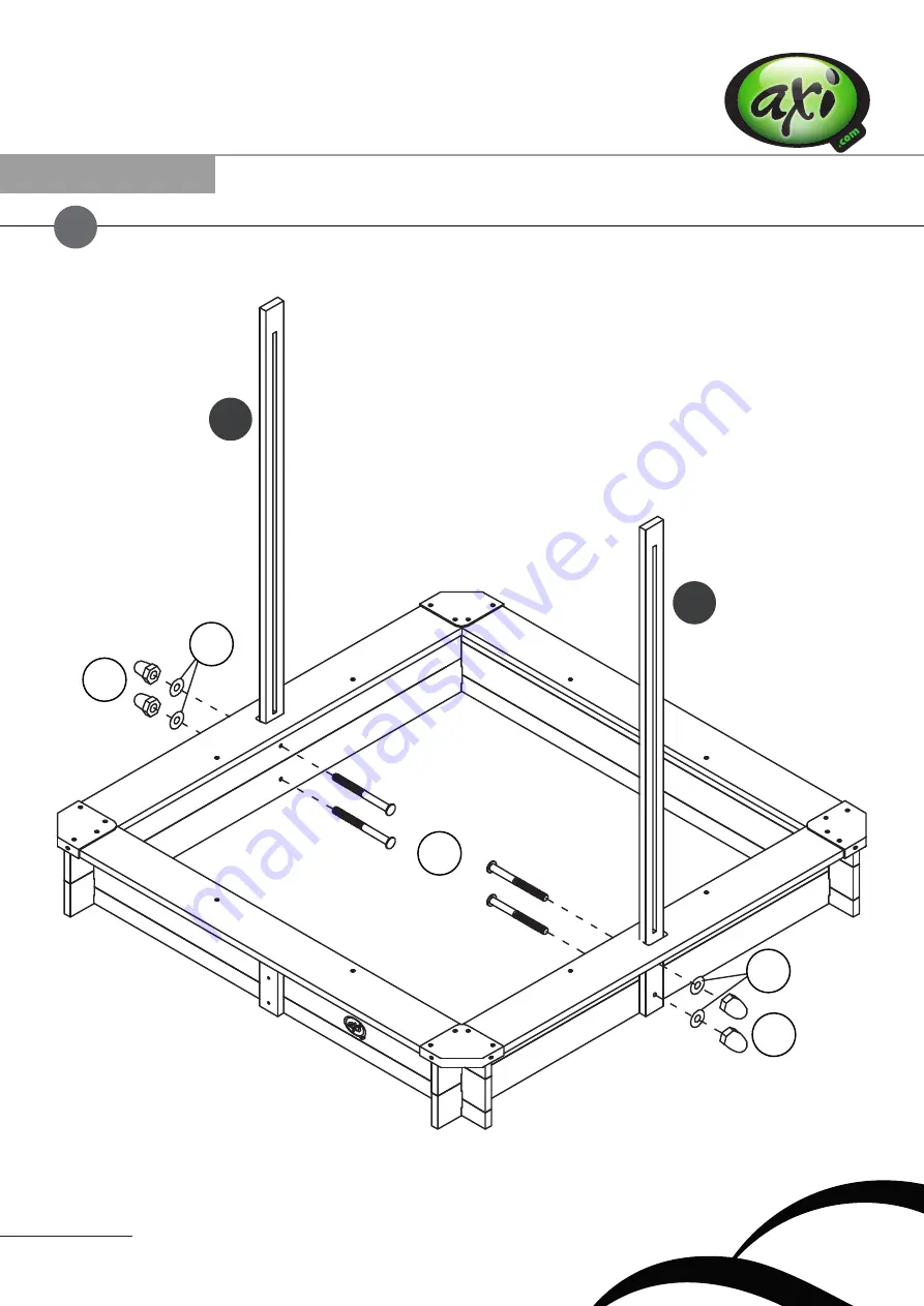 Axi LILY SANDBOX WITH ROOF Instruction Manual Download Page 8