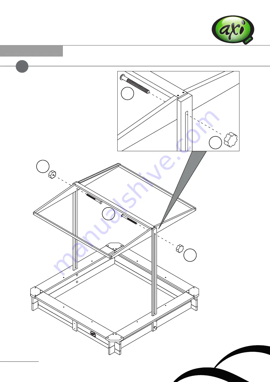 Axi LILY SANDBOX WITH ROOF Instruction Manual Download Page 10