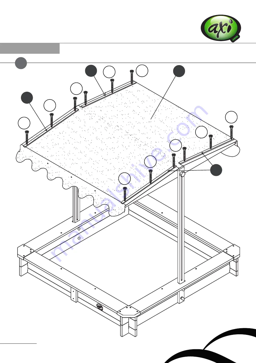 Axi LILY SANDBOX WITH ROOF Instruction Manual Download Page 11