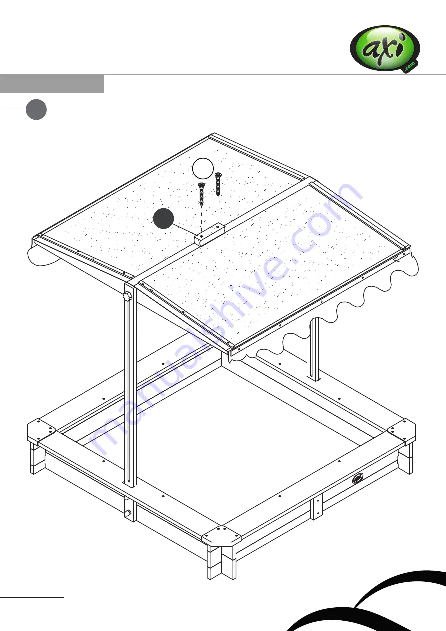 Axi LILY SANDBOX WITH ROOF Instruction Manual Download Page 13