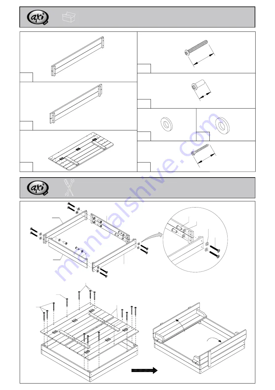 Axi Sandbox with bench User Manual Download Page 3