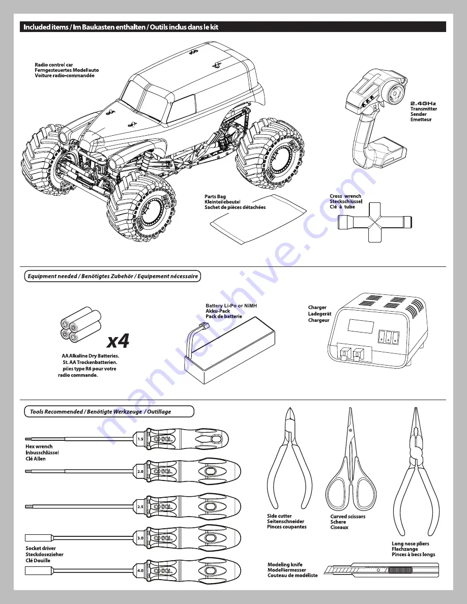 Axial GRAVE DIGGER SMT10 Скачать руководство пользователя страница 3