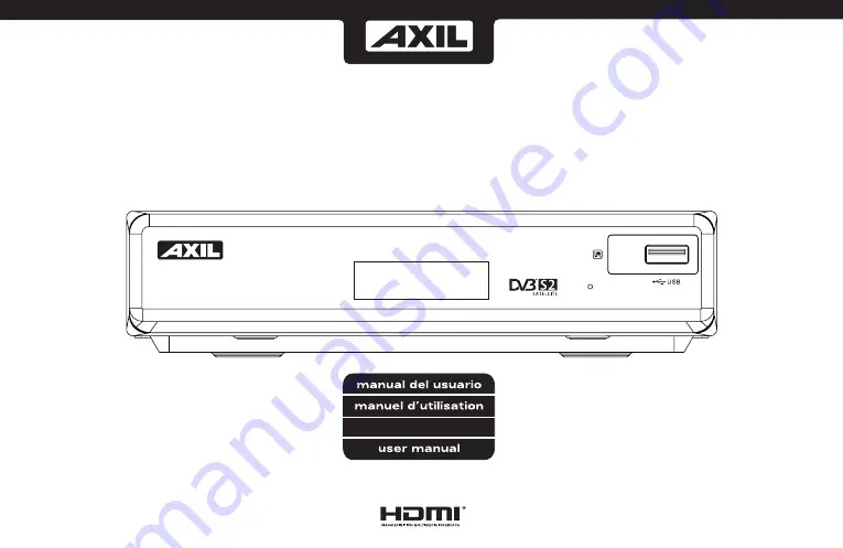 AXIL RS0761HD Скачать руководство пользователя страница 1