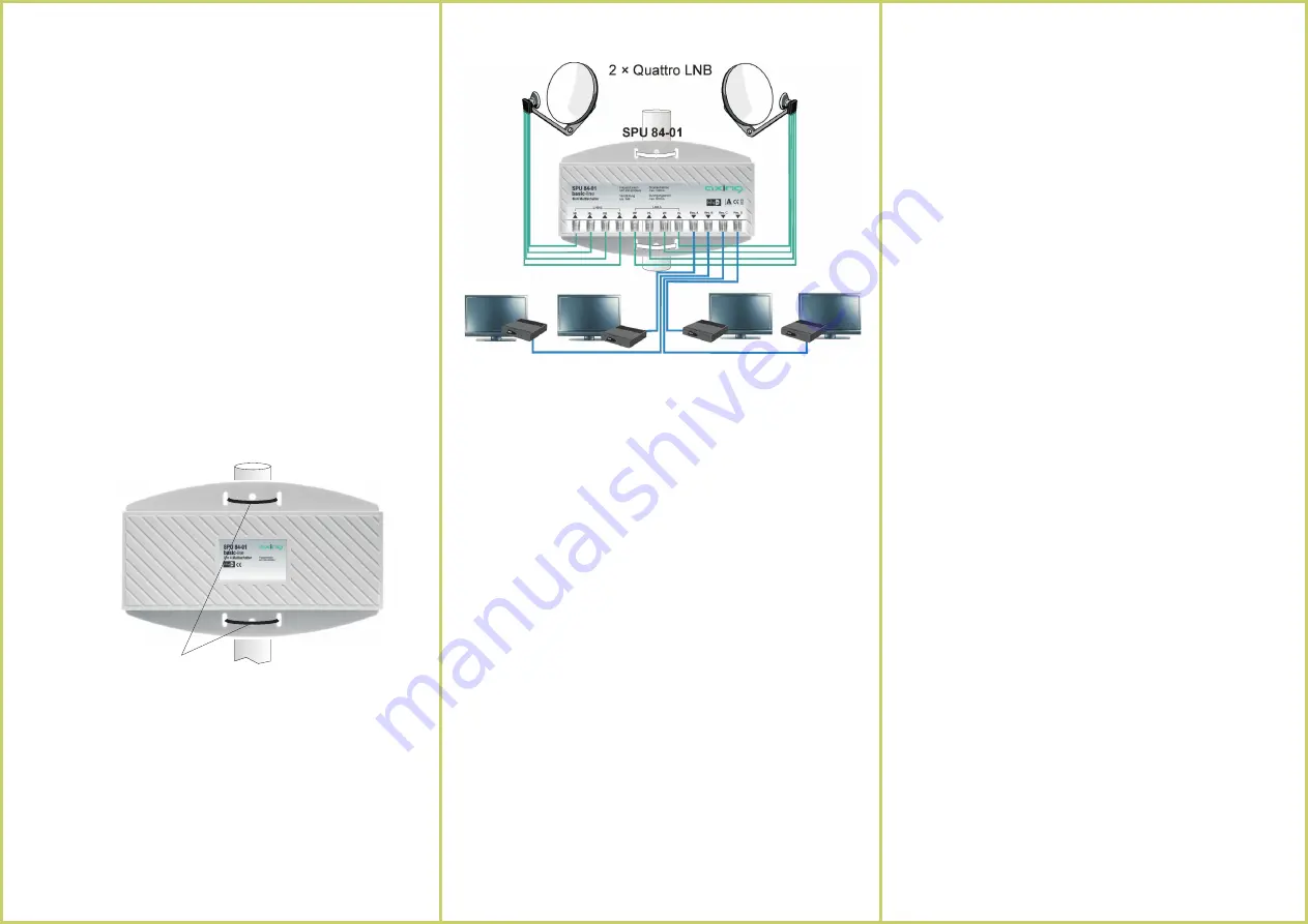 axing DiSEqC multiswitch SPU 84-01 Operation Instructions Download Page 4