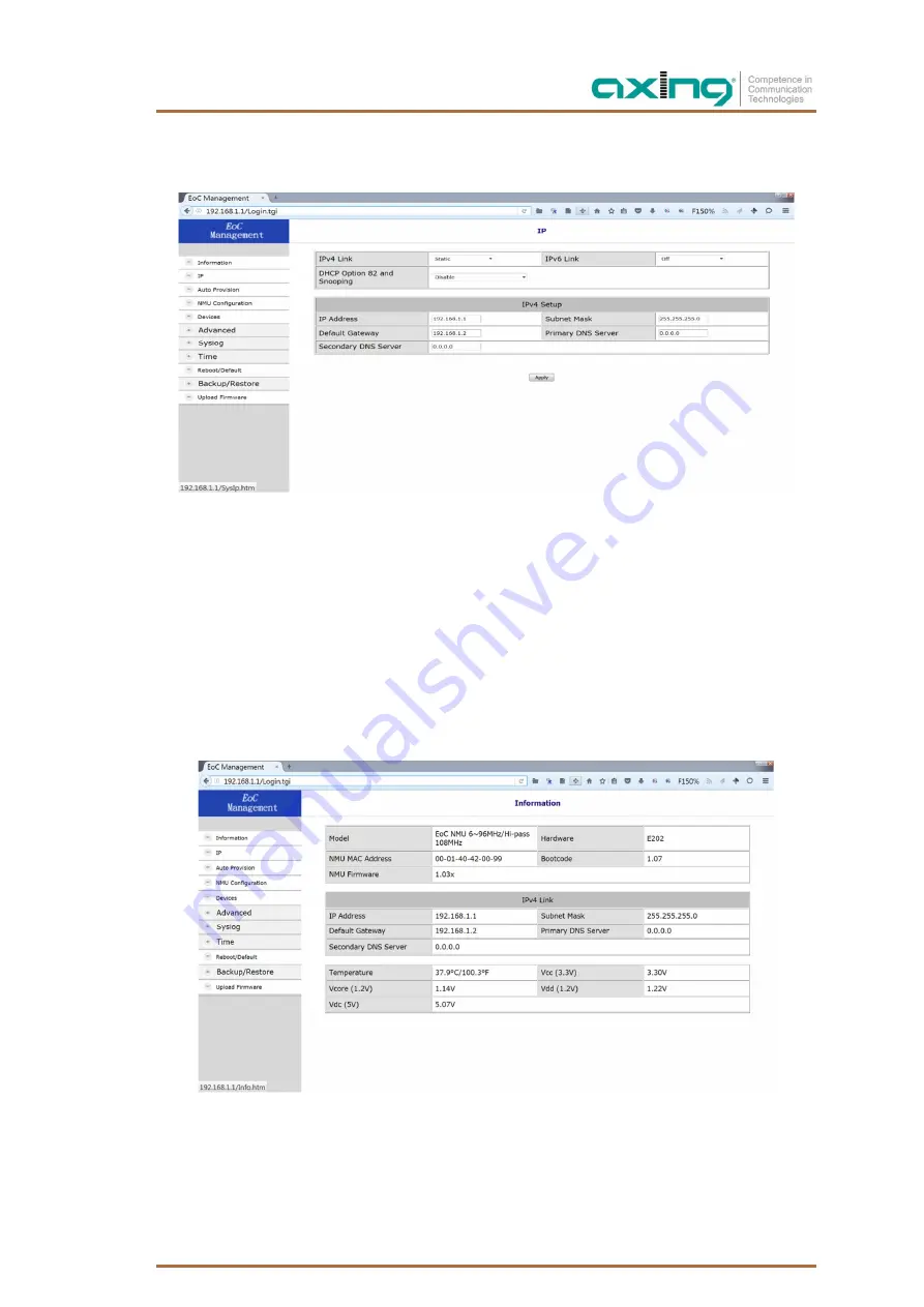 axing EoC 10-01 Operation Instructions Manual Download Page 57